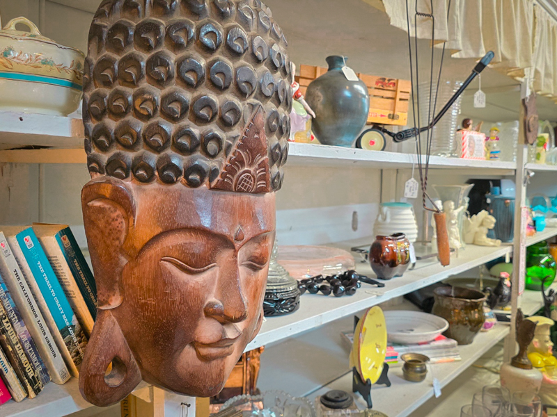 An old polynesian wooden mask